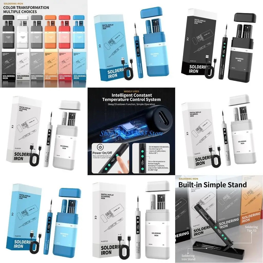 Y6GD USB Adjustable Temperature Soldering Iron 230-450℃ Welding Solder Portable
Y6GD USB Adjustable Temperature Soldering Iron 230-450℃ Welding Solder Portable