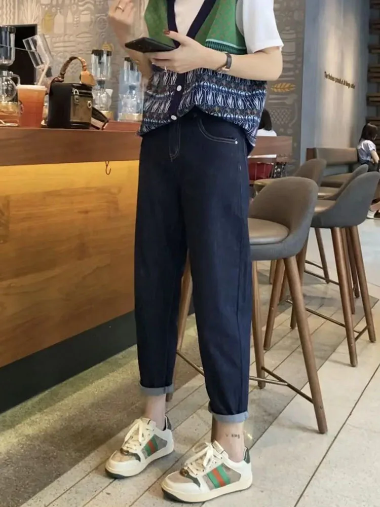 Y2k 2023 New Spring And Autumn Large Size Denim Haren Pants Female Fat Mm Thin Pear Figure Nine Straight Leg Pants
Y2k 2023 New Spring And Autumn Large Size Denim Haren Pants Female Fat Mm Thin Pear Figure Nine Straight Leg Pants