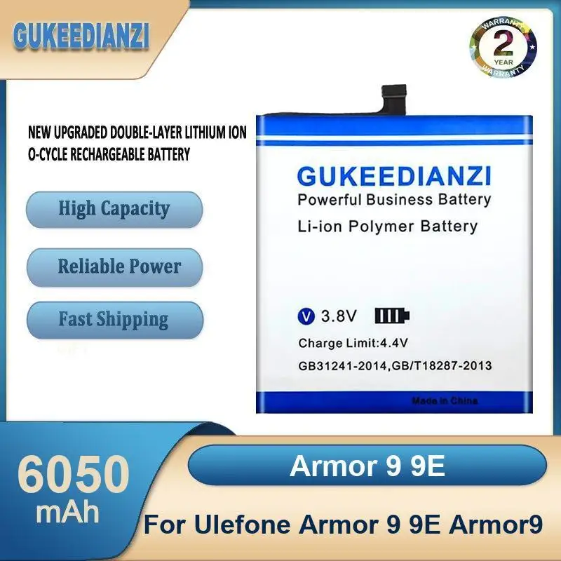Armor 9 9E 6050mAh High Capacity Mobile Phone Battery For Ulefone Armor 9 9E Armor9
Armor 9 9E 6050mAh High Capacity Mobile Phone Battery For Ulefone Armor 9 9E Armor9