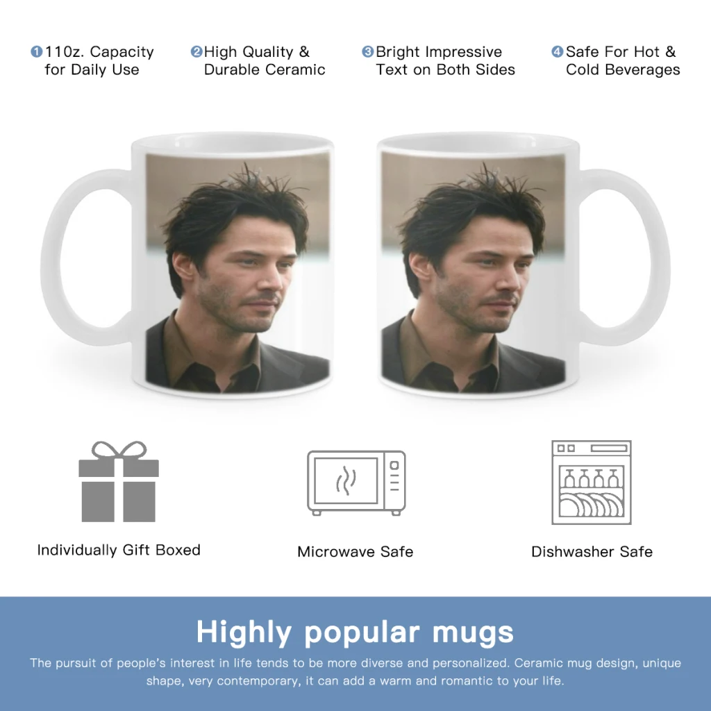 keanu Reeves Free shipping Coffee Cups Ceramic cups creative cups and cute mugs Personalized Gift Cup For Tea
keanu Reeves Free shipping Coffee Cups Ceramic cups creative cups and cute mugs Personalized Gift Cup For Tea