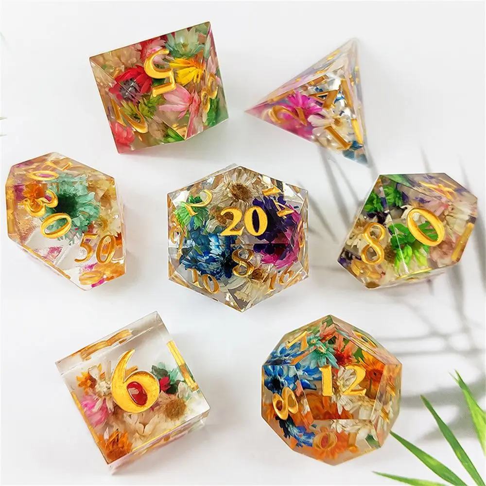 7Pcs New For D&d DND D6 D8 D10 D12 D20 Table Games Accessory Polyhedral Dices Dice Set 
7Pcs New For D&d DND D6 D8 D10 D12 D20 Table Games Accessory Polyhedral Dices Dice Set