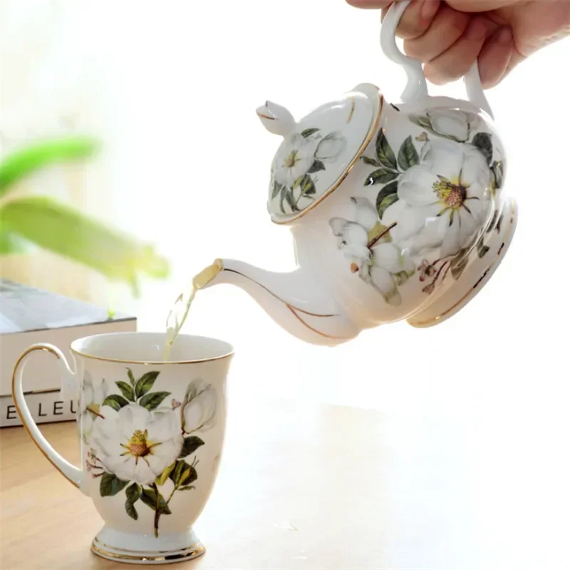 European Coffee Maker Bone China Office Kettle Afternoon Tea Pot Kung Fu Tea Set Household Large Capacity Ceramic Filter Teapot
European Coffee Maker Bone China Office Kettle Afternoon Tea Pot Kung Fu Tea Set Household Large Capacity Ceramic Filter Teapot