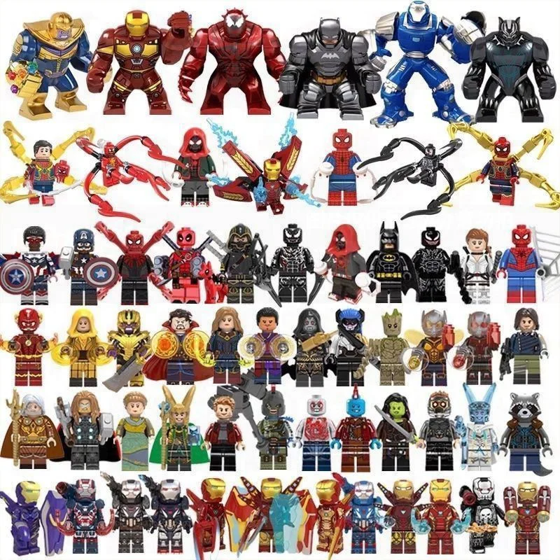 2026 New Marvel Superhero Spider Iron Man Fantasy Figurines Thanos Mini Building Blocks Anime Characters Children's Toy Gifts
2026 New Marvel Superhero Spider Iron Man Fantasy Figurines Thanos Mini Building Blocks Anime Characters Children's Toy Gifts