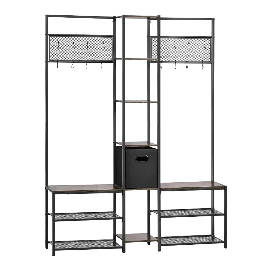 Hall Tree with Shoe Bench 70.9in Coat Rack with Hooks and Shelves Shoe Rack for Entryway Closet Office
Hall Tree with Shoe Bench 70.9in Coat Rack with Hooks and Shelves Shoe Rack for Entryway Closet Office
