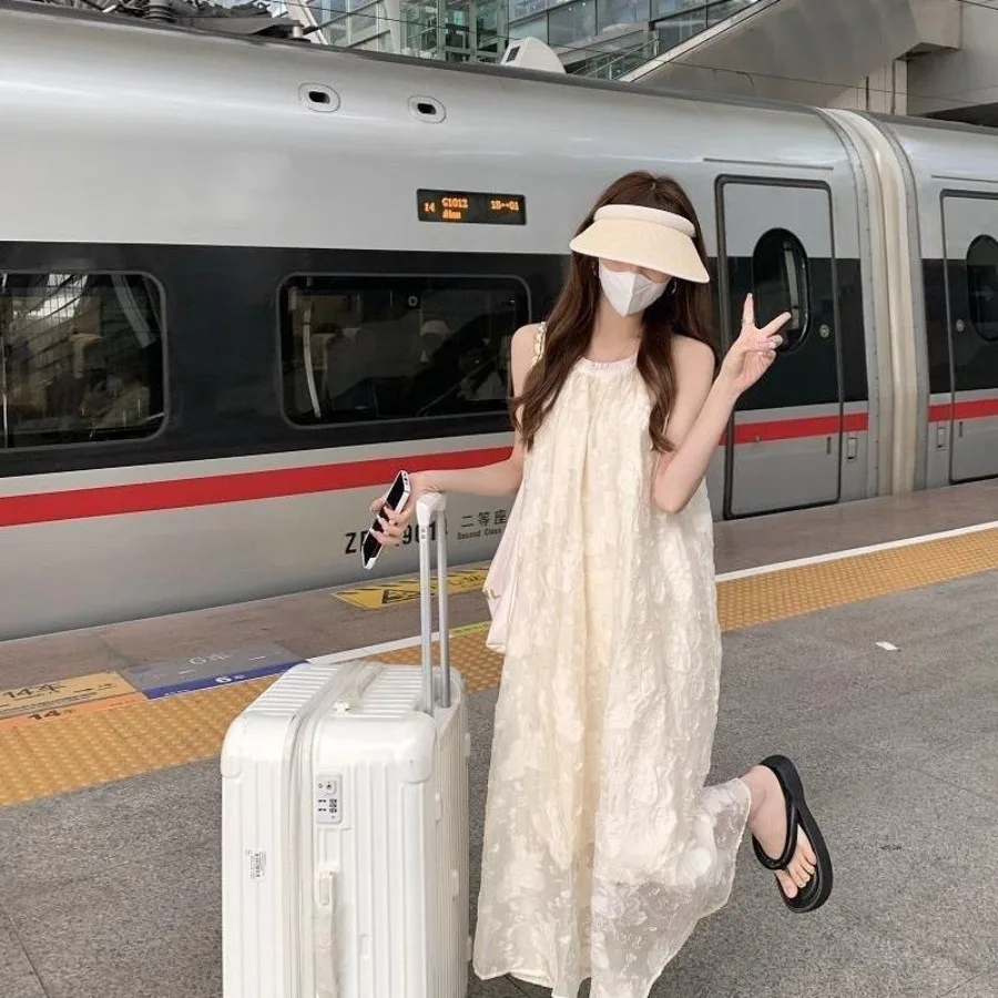 【New style】New sweet chiffon hanging neck dresses fairy summer seaside holiday skirt high-end temperament open shoulders
【New style】New sweet chiffon hanging neck dresses fairy summer seaside holiday skirt high-end temperament open shoulders