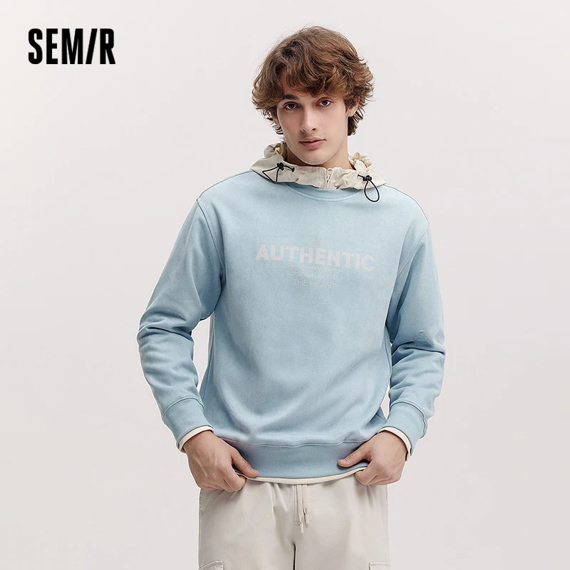 Мужская толстовка с капюшоном Semir, имитация замши, новый сезон 2025, наряд для пары, модный и удобный стиль
Мужская толстовка с капюшоном Semir, имитация замши, новый сезон 2025, наряд для пары, модный и удобный стиль