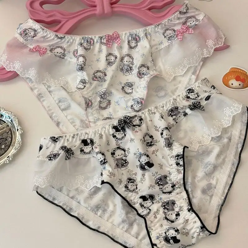 Новые милые хлопковые трусики Sanrio Hello Kitty для девочек: креативные, с мультяшным принтом, свободные, удобные, в стиле Kawaii, для дома
Новые милые хлопковые трусики Sanrio Hello Kitty для девочек: креативные, с мультяшным принтом, свободные, удобные, в стиле Kawaii, для дома