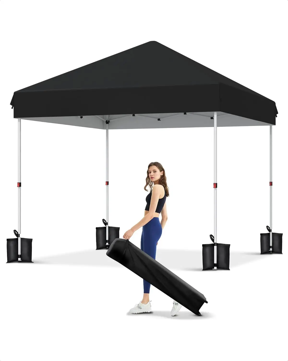 10x10 Pop Up Canopy with One Button Push Setup - Heavy Duty Outdoor Canopy Tent with Portable Roller Bag - 3 Adjustable Heigh
10x10 Pop Up Canopy with One Button Push Setup - Heavy Duty Outdoor Canopy Tent with Portable Roller Bag - 3 Adjustable Heigh