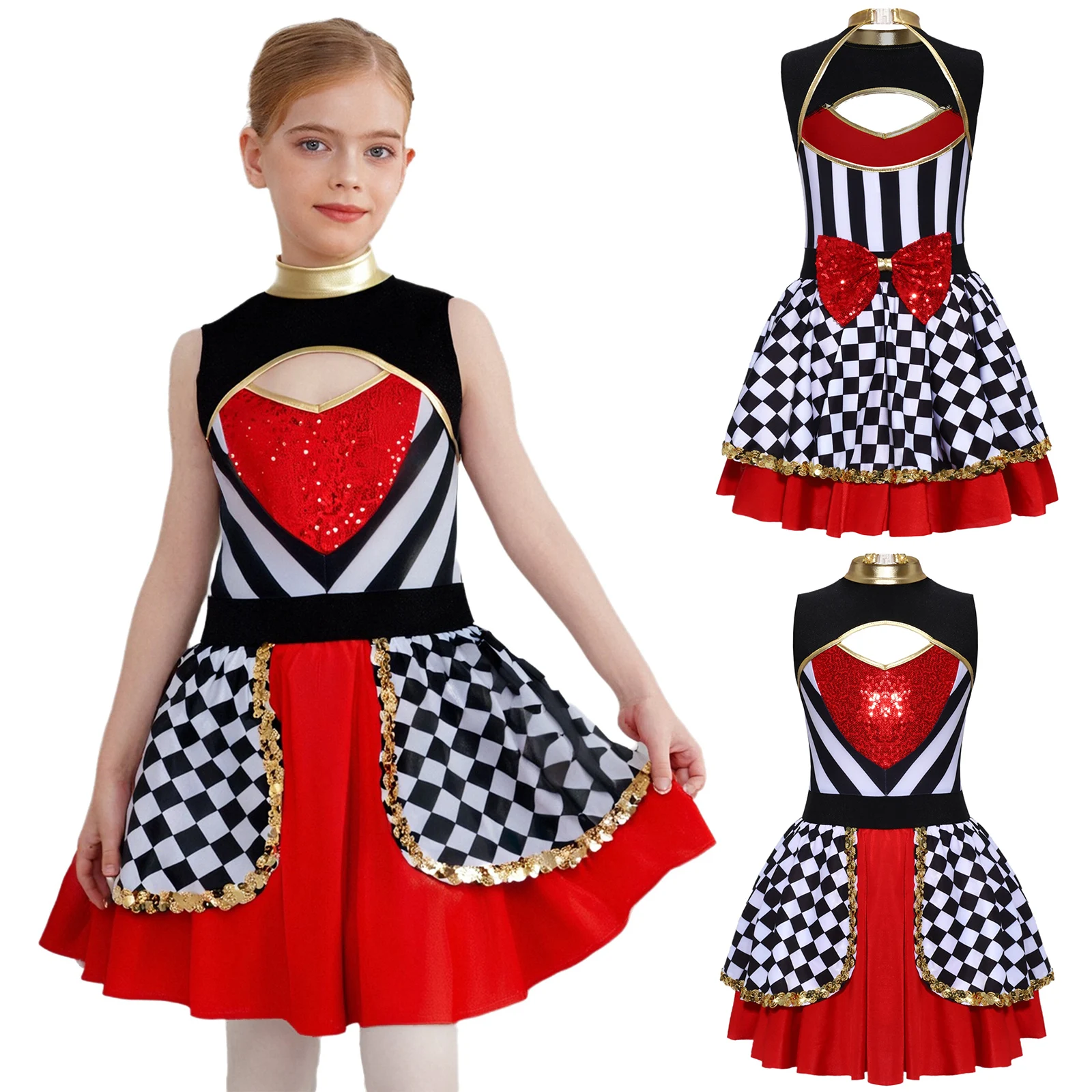 Kids Girls Elegant Queen Cosplay Costume Sparkly Sequins Dress with Bow And Built In Briefs for Halloween Party Fancy Dress Up
Kids Girls Elegant Queen Cosplay Costume Sparkly Sequins Dress with Bow And Built In Briefs for Halloween Party Fancy Dress Up