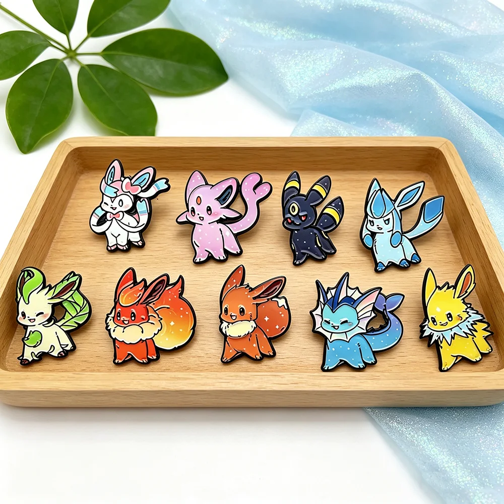 9Pcs Eeveelutions Enamel Pins Set Cute Pokemon Eevee Brooches for Backpacks And Bags Lapel Badges Jewelry Gift for Fans
9Pcs Eeveelutions Enamel Pins Set Cute Pokemon Eevee Brooches for Backpacks And Bags Lapel Badges Jewelry Gift for Fans