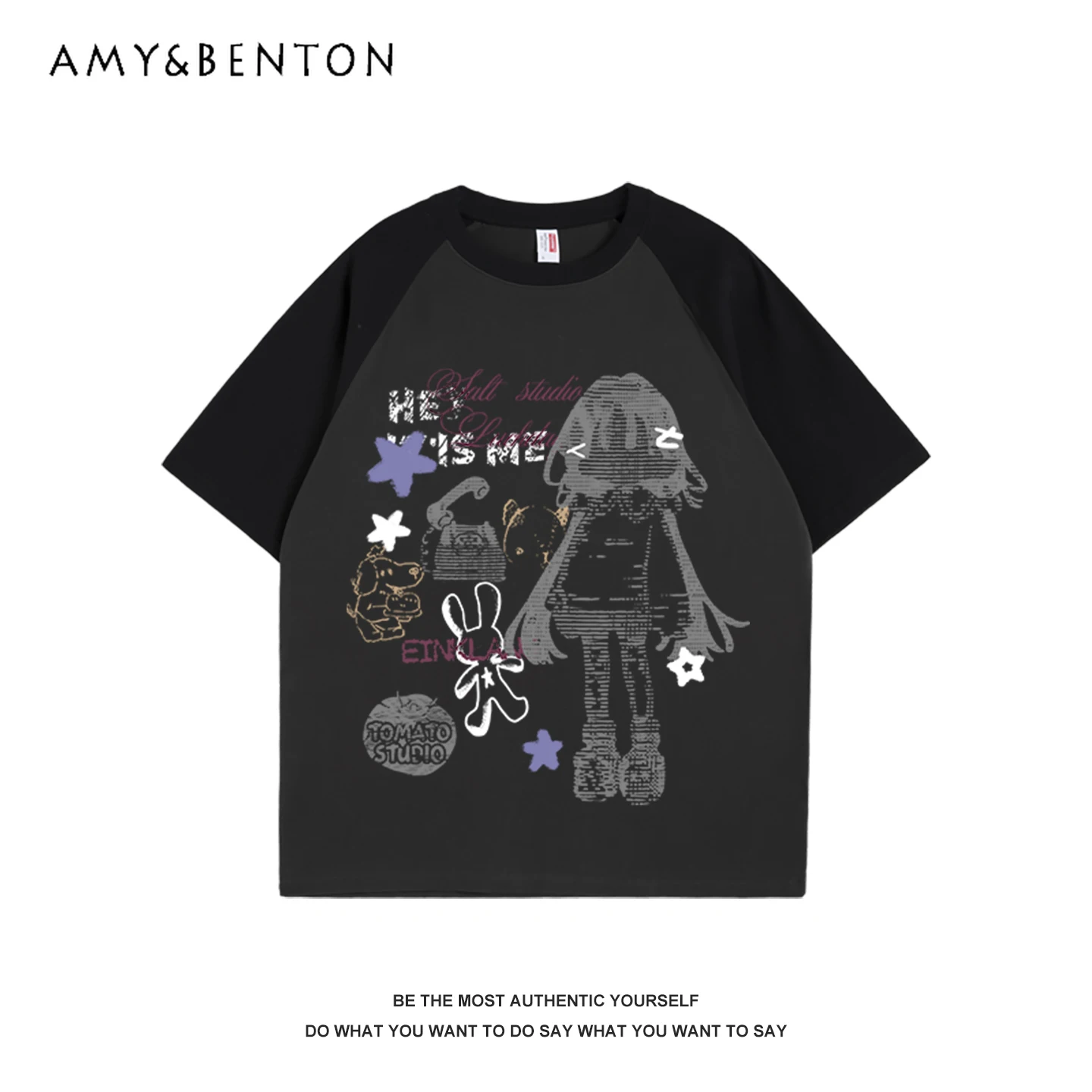American Style Retro Comic Print Raglan Collar Short Sleeve T-Shirt for Women 2025 Summer New Hot Girl Casual Top
American Style Retro Comic Print Raglan Collar Short Sleeve T-Shirt for Women 2025 Summer New Hot Girl Casual Top