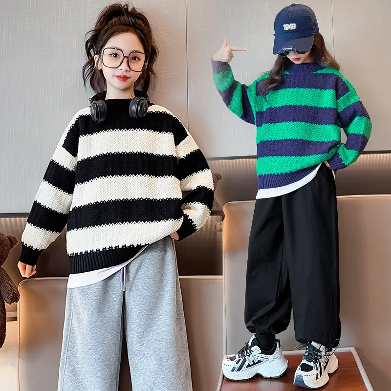 Girls Sweater Wool Coat Kids Tops Knitting 2024 Dazzling Thicken Warm Winter Autumn Pullover Christmas Gift Cotton Children's Cl
Girls Sweater Wool Coat Kids Tops Knitting 2024 Dazzling Thicken Warm Winter Autumn Pullover Christmas Gift Cotton Children's Cl