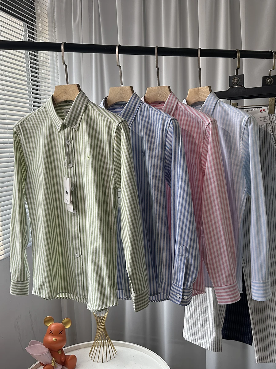 Корейская ткань Sle Ox, длинная рубашка, крупная полосатая вышивка, для мужчин и женщин, повседневная, дышащая, удобная, осень-зима
Корейская ткань Sle Ox, длинная рубашка, крупная полосатая вышивка, для мужчин и женщин, повседневная, дышащая, удобная, осень-зима