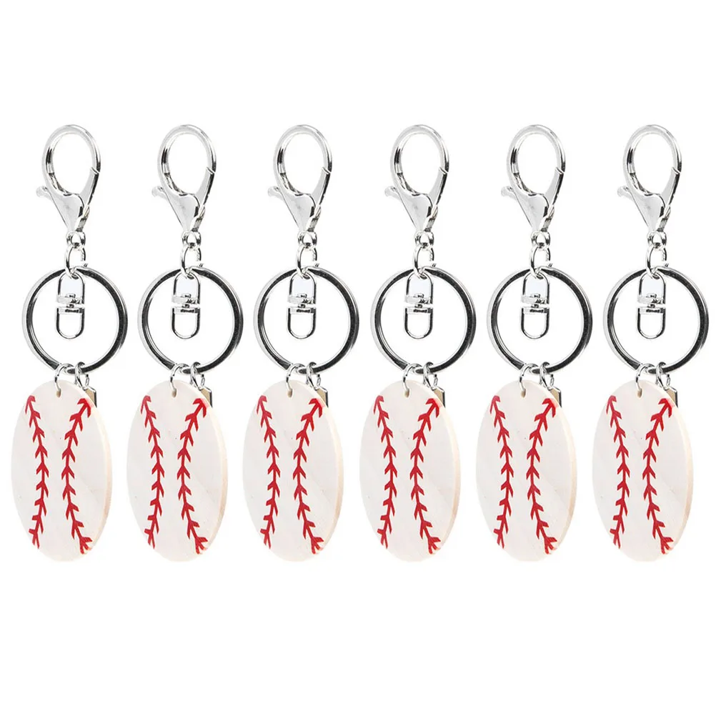 6pcs Baseball Keychain For Sports Accessories Bag Pendant Key Ring Novelty Decorative Keychains Gift Souvenir Car Keys
6pcs Baseball Keychain For Sports Accessories Bag Pendant Key Ring Novelty Decorative Keychains Gift Souvenir Car Keys