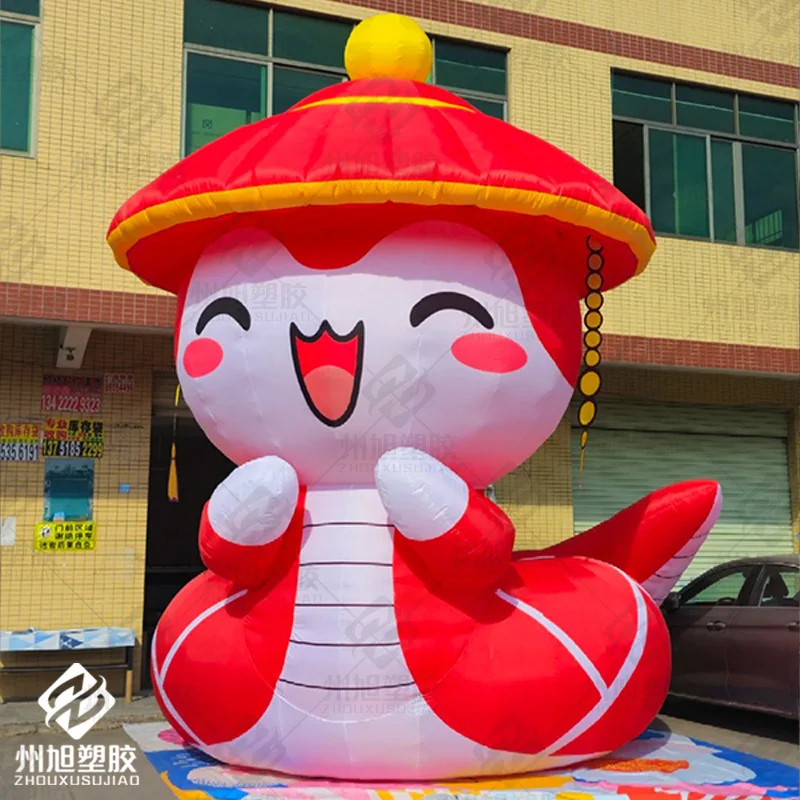 Inflatable snake red cartoon cute snake animal zoo New Year decoration TV show stage props
Inflatable snake red cartoon cute snake animal zoo New Year decoration TV show stage props