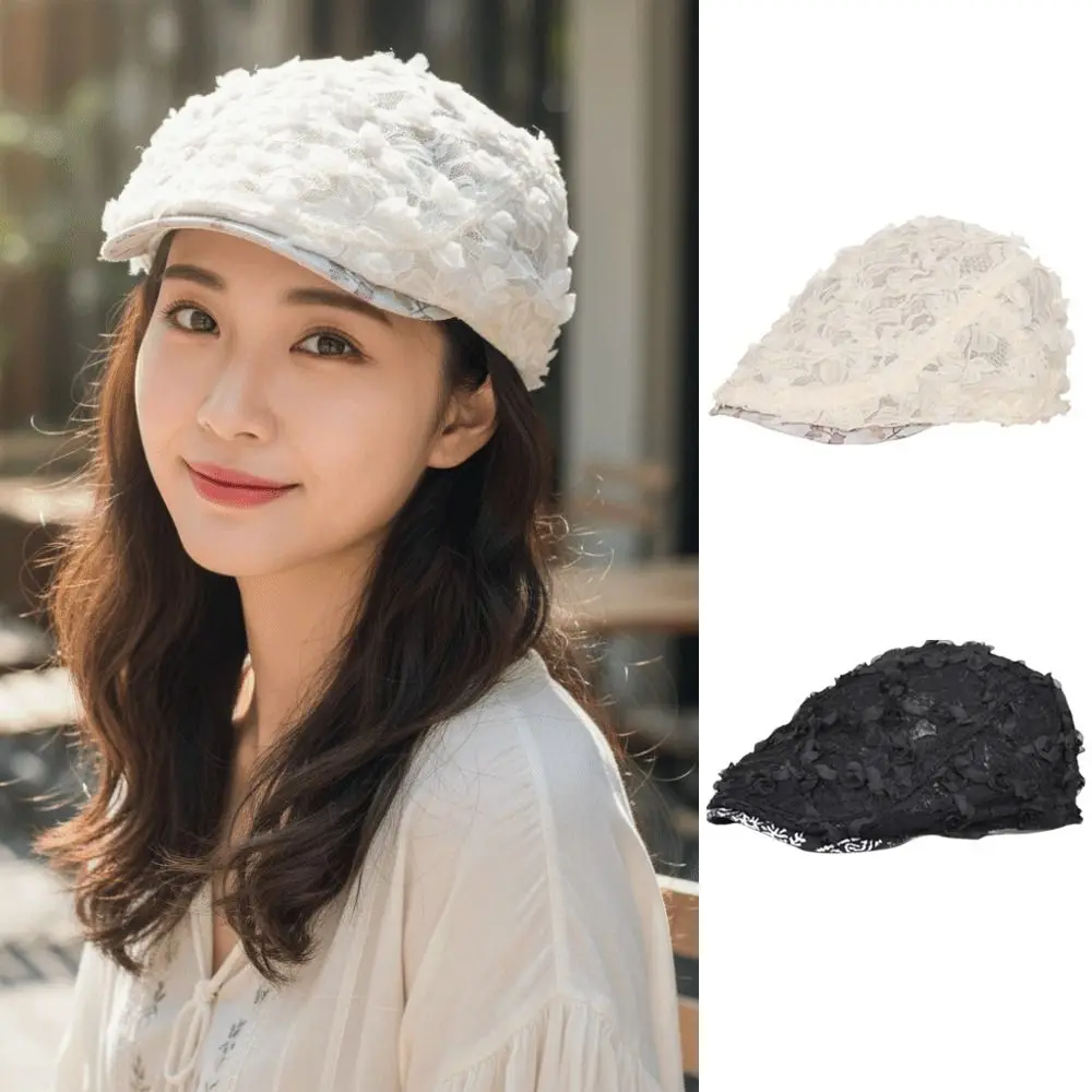New Thin Beret Cap Sweet Breathable Floral Artist Painter Hat Lace Mesh Cap Women
New Thin Beret Cap Sweet Breathable Floral Artist Painter Hat Lace Mesh Cap Women