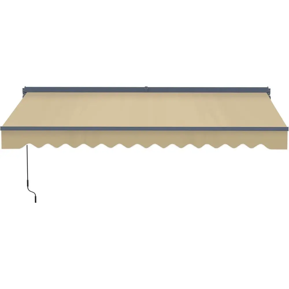 10' x 12' Semi-Cassette Motorized Patio Awning with Remote and Manual Operation, LED Lights, UV-Protected Desert Sand Shade
10' x 12' Semi-Cassette Motorized Patio Awning with Remote and Manual Operation, LED Lights, UV-Protected Desert Sand Shade