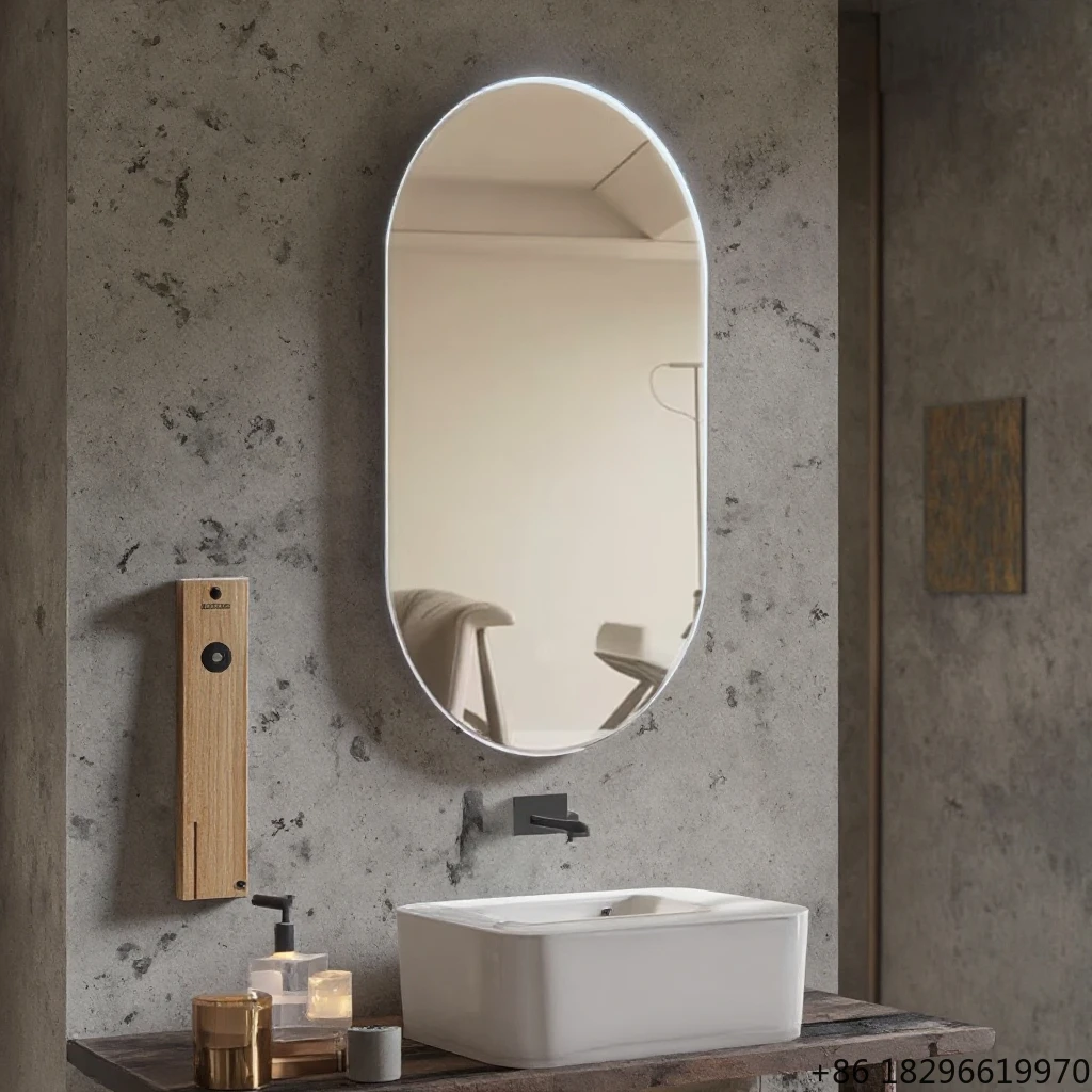 High Quality Arch Oval LED Mirror Salon Makeup Bedroom Hotel Homestay Hanging Wall Mirror Vanity Bathroom Anti-Fog Mirror
High Quality Arch Oval LED Mirror Salon Makeup Bedroom Hotel Homestay Hanging Wall Mirror Vanity Bathroom Anti-Fog Mirror