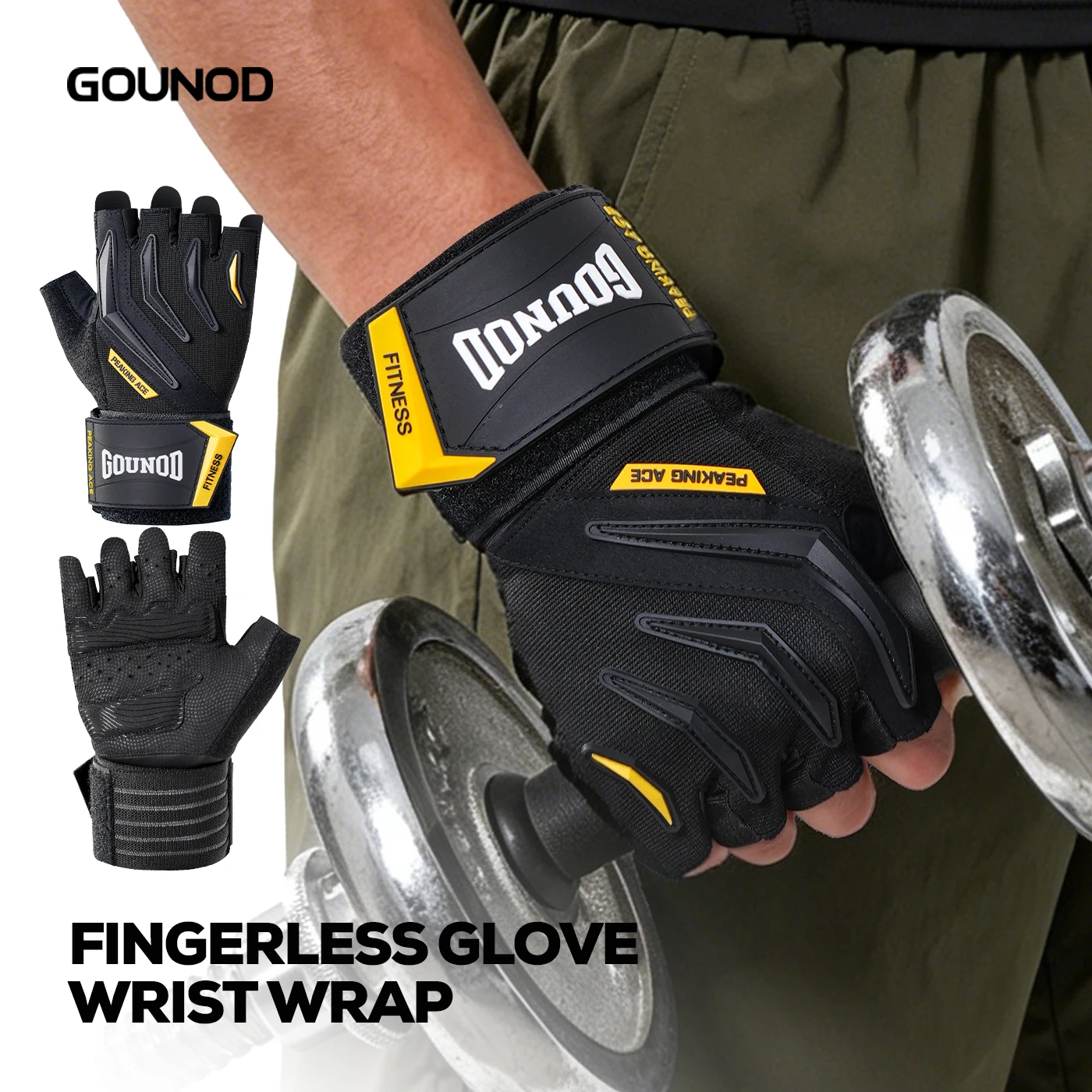 GOUNOD Fitness Gloves Durable Sturdy Perfect Gym Training Strength Training Enhance Grip Strength Convenient Carry
GOUNOD Fitness Gloves Durable Sturdy Perfect Gym Training Strength Training Enhance Grip Strength Convenient Carry
