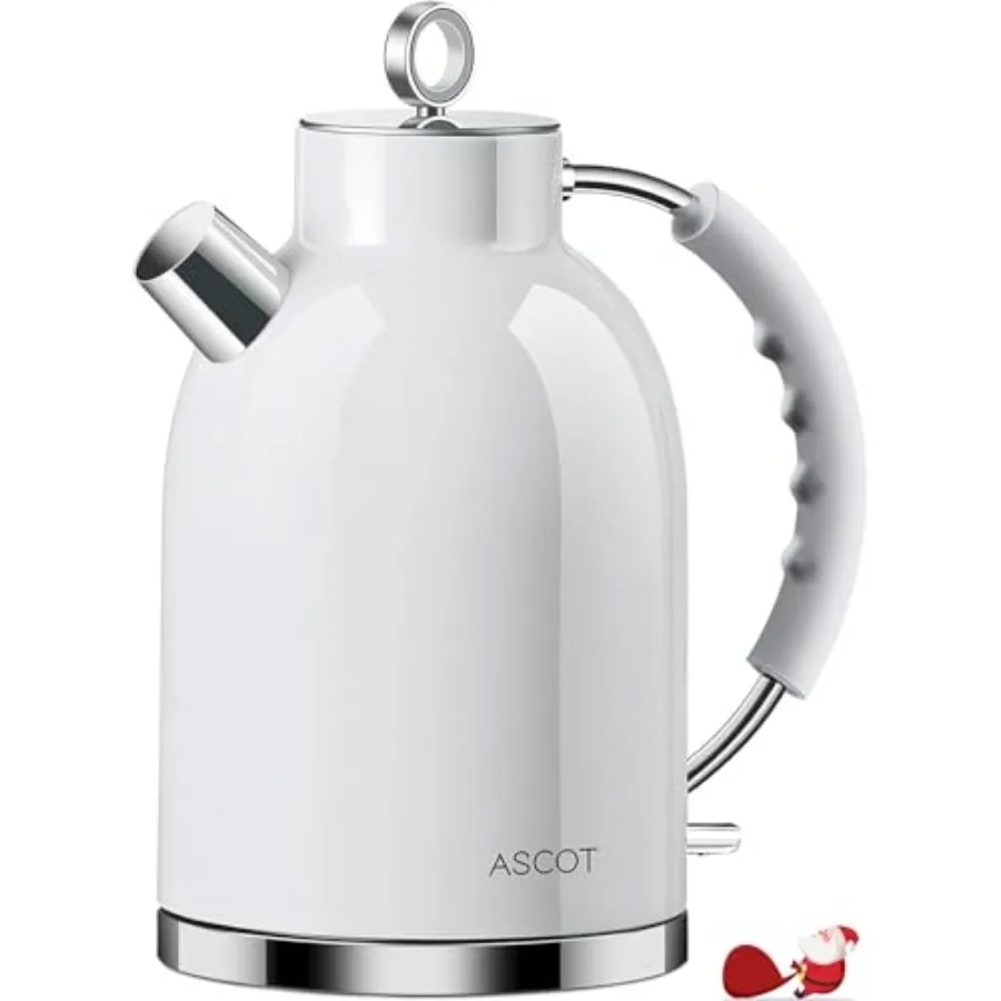 Electric Kettle Stainless Steel Tea Boiler 1.6qt 1500W Retro Tea Heater and Boiling Kettle Auto Shut-Off and Boil-Dry Protectio
Electric Kettle Stainless Steel Tea Boiler 1.6qt 1500W Retro Tea Heater and Boiling Kettle Auto Shut-Off and Boil-Dry Protectio
