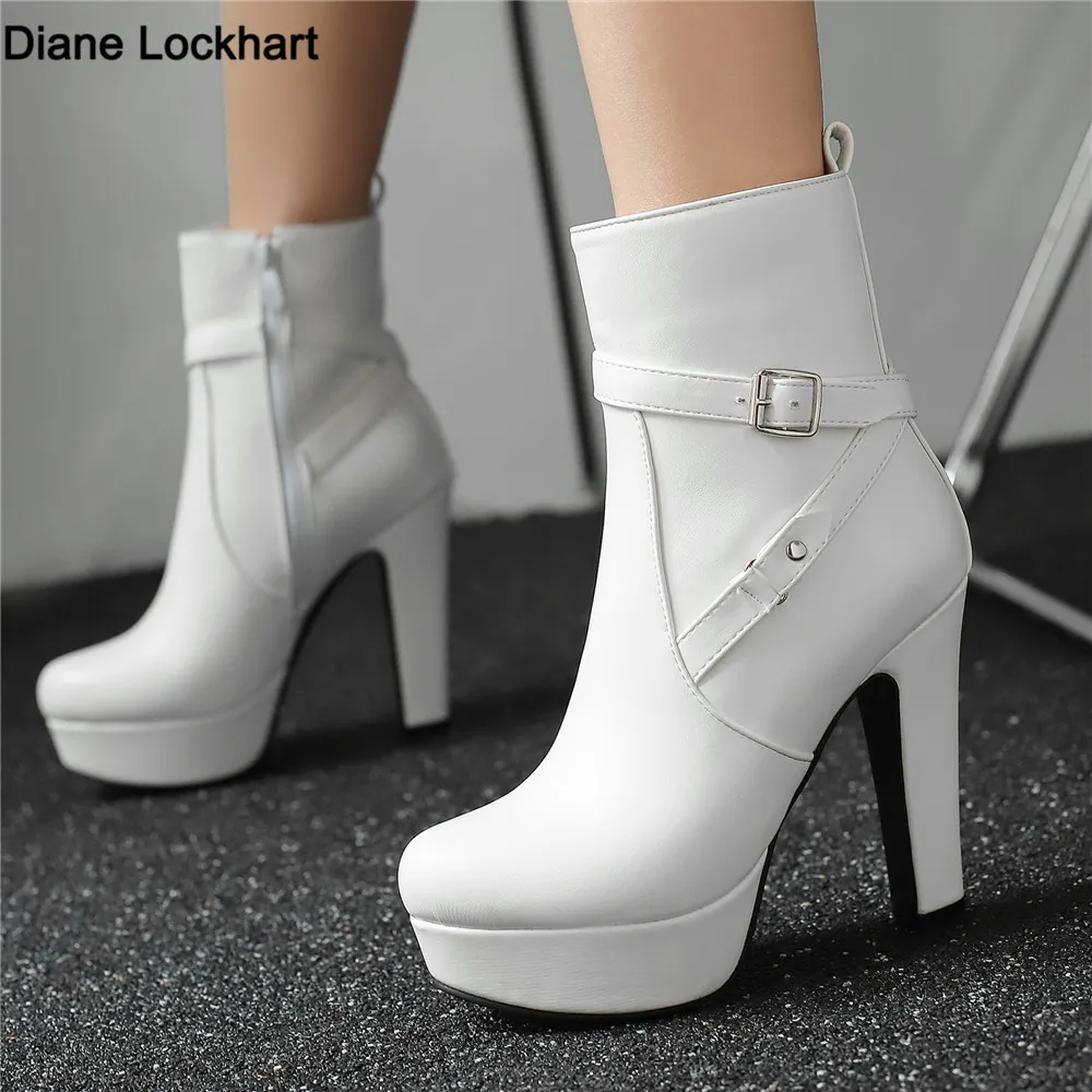 Fashion Platform Boots Women Sexy Rivets Ankle Boots For Women Red Yellow White Black Short Party Shoes Lady Footwear Size 34-46
Fashion Platform Boots Women Sexy Rivets Ankle Boots For Women Red Yellow White Black Short Party Shoes Lady Footwear Size 34-46