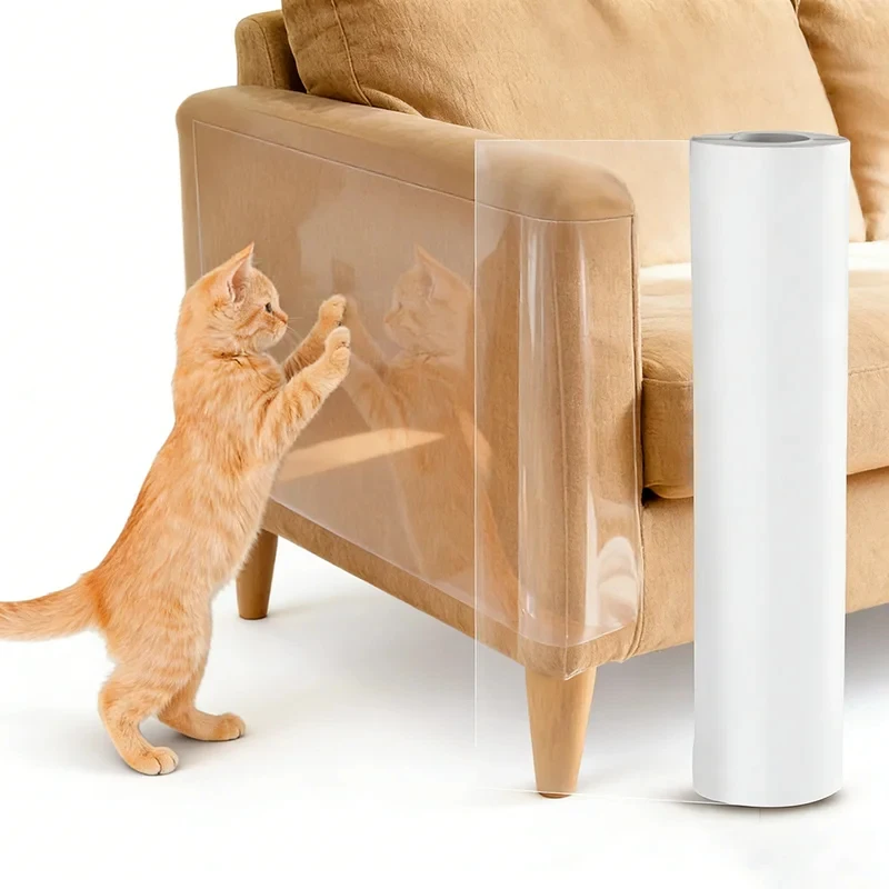 Transparent Furniture Protector Cat Scratch Guard Film for Sofa Wall Self-Adhesive PVC
Transparent Furniture Protector Cat Scratch Guard Film for Sofa Wall Self-Adhesive PVC