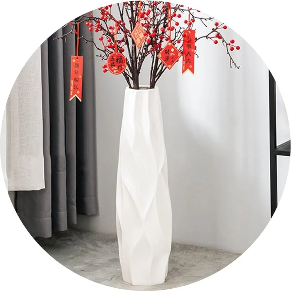 Large Floor Ceramic Tall Vase 28 Inches Home Decorations White Modern Flower Tall Vases for Office Freight Free Room Decor
Large Floor Ceramic Tall Vase 28 Inches Home Decorations White Modern Flower Tall Vases for Office Freight Free Room Decor