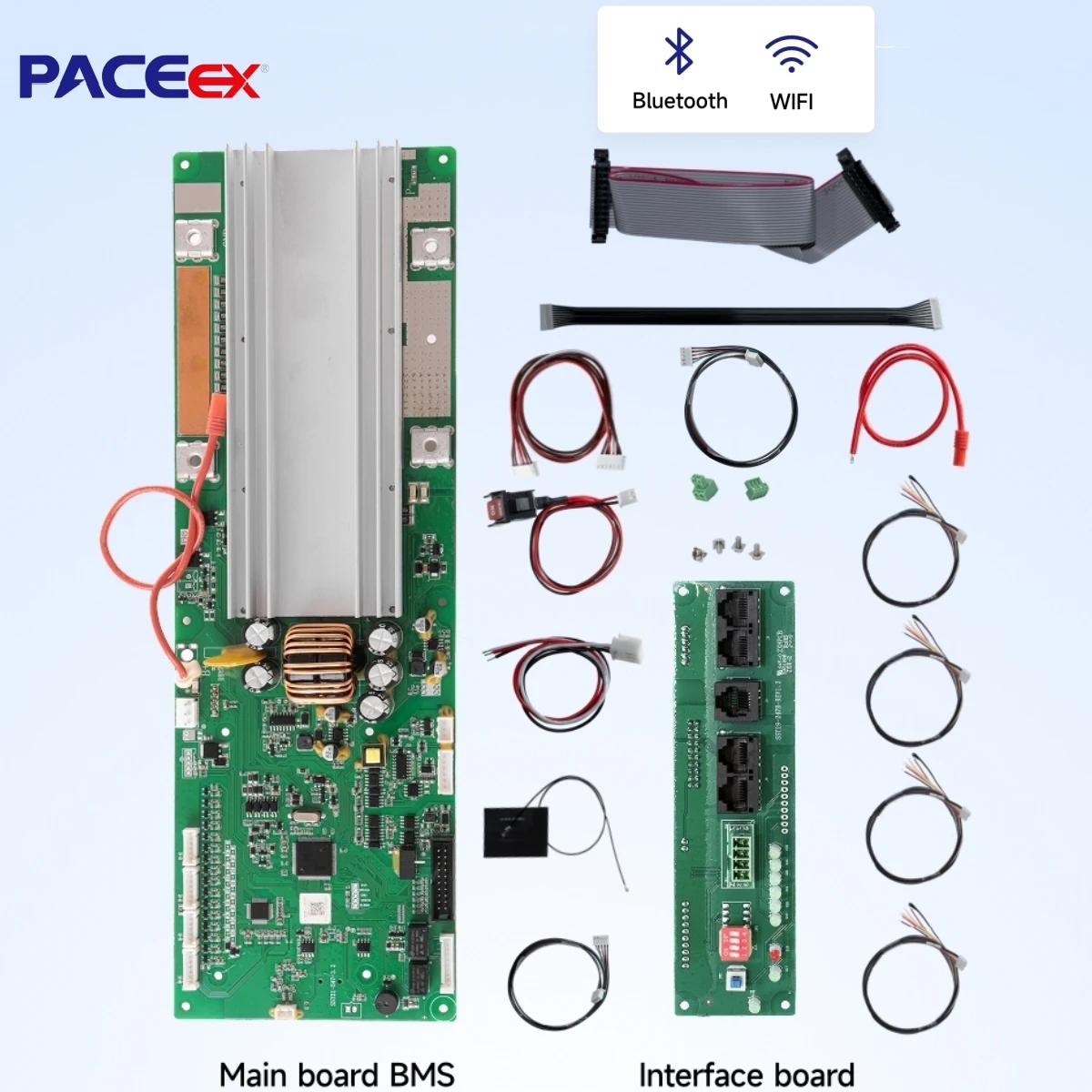 PACEex 16S Smart BMS 200A LiFePo4 Li-Ion Battery 48V Lithium Battery Protection Board 2A Active Balance with Bluetooth Wifi
PACEex 16S Smart BMS 200A LiFePo4 Li-Ion Battery 48V Lithium Battery Protection Board 2A Active Balance with Bluetooth Wifi