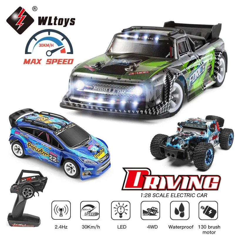 WLtoys 1:28 284131 284161 2.4G High - Speed 4WD Mini RC Racing Car 30KM/H Electric Drift Toy Perfect Gift for Kids
WLtoys 1:28 284131 284161 2.4G High - Speed 4WD Mini RC Racing Car 30KM/H Electric Drift Toy Perfect Gift for Kids