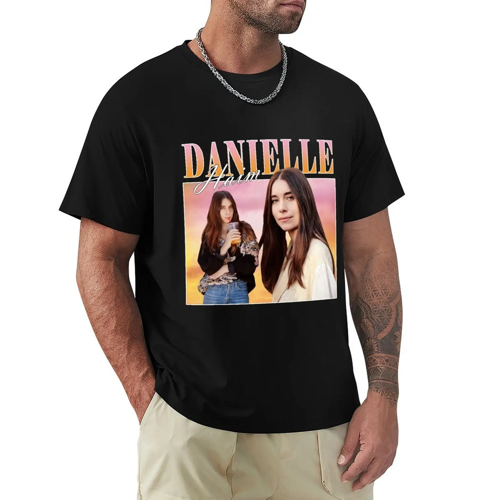 Danielle Haim Homage Tee T-Shirt Casual All Match Tee Shirt for Men
Danielle Haim Homage Tee T-Shirt Casual All Match Tee Shirt for Men