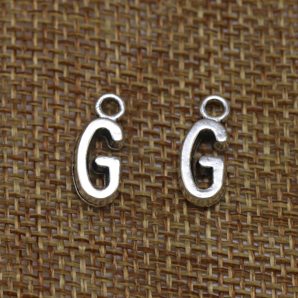 50Pcs Alphabet G Pendant Alloy Charms DIY Jewelry Necklace Bracelet Accessories Silver English Letter Pendants
50Pcs Alphabet G Pendant Alloy Charms DIY Jewelry Necklace Bracelet Accessories Silver English Letter Pendants
