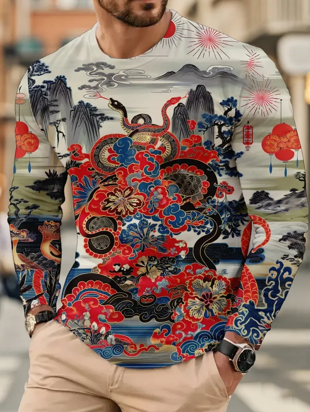 Vintage T-Shirt Harajuku Style Dragon 3D Print Long Sleeve Top Tees Casual T Shirts for Man Oversize Y2k Graphic Men's Clothing
Vintage T-Shirt Harajuku Style Dragon 3D Print Long Sleeve Top Tees Casual T Shirts for Man Oversize Y2k Graphic Men's Clothing