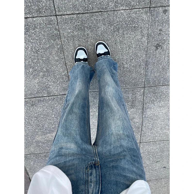 Light Blue Waed Denim Jeans Men's Summer American High Street Vibe Elastic Slim Fit Narrow Version Micro Flare Straight Leg
Light Blue Waed Denim Jeans Men's Summer American High Street Vibe Elastic Slim Fit Narrow Version Micro Flare Straight Leg