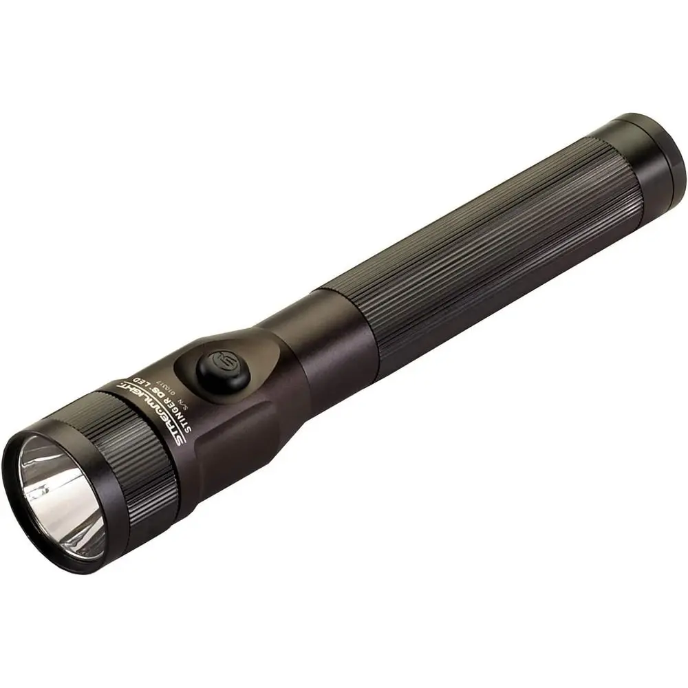 Rechargeable 425-Lumen LED Flashlight with 120V AC/12V DC Smart Charging and Dual Switches, Black
Rechargeable 425-Lumen LED Flashlight with 120V AC/12V DC Smart Charging and Dual Switches, Black