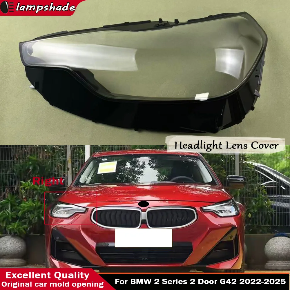 For BMW 2 Series 2 Door G42 2022-2025 Front Car Transparent Lampcover Lampshade Caps Shell Auto Light Glass Lens Headlight Cover
For BMW 2 Series 2 Door G42 2022-2025 Front Car Transparent Lampcover Lampshade Caps Shell Auto Light Glass Lens Headlight Cover