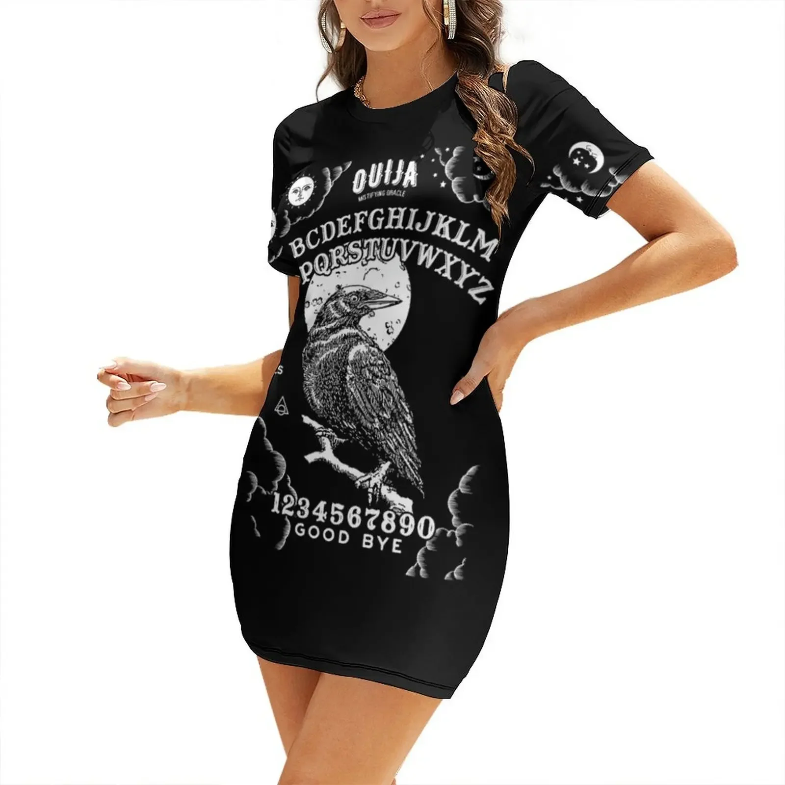 Ouija 2 Short-Sleeved Dress Clothing loose summer dress elegant women's sets dress dresses
Ouija 2 Short-Sleeved Dress Clothing loose summer dress elegant women's sets dress dresses