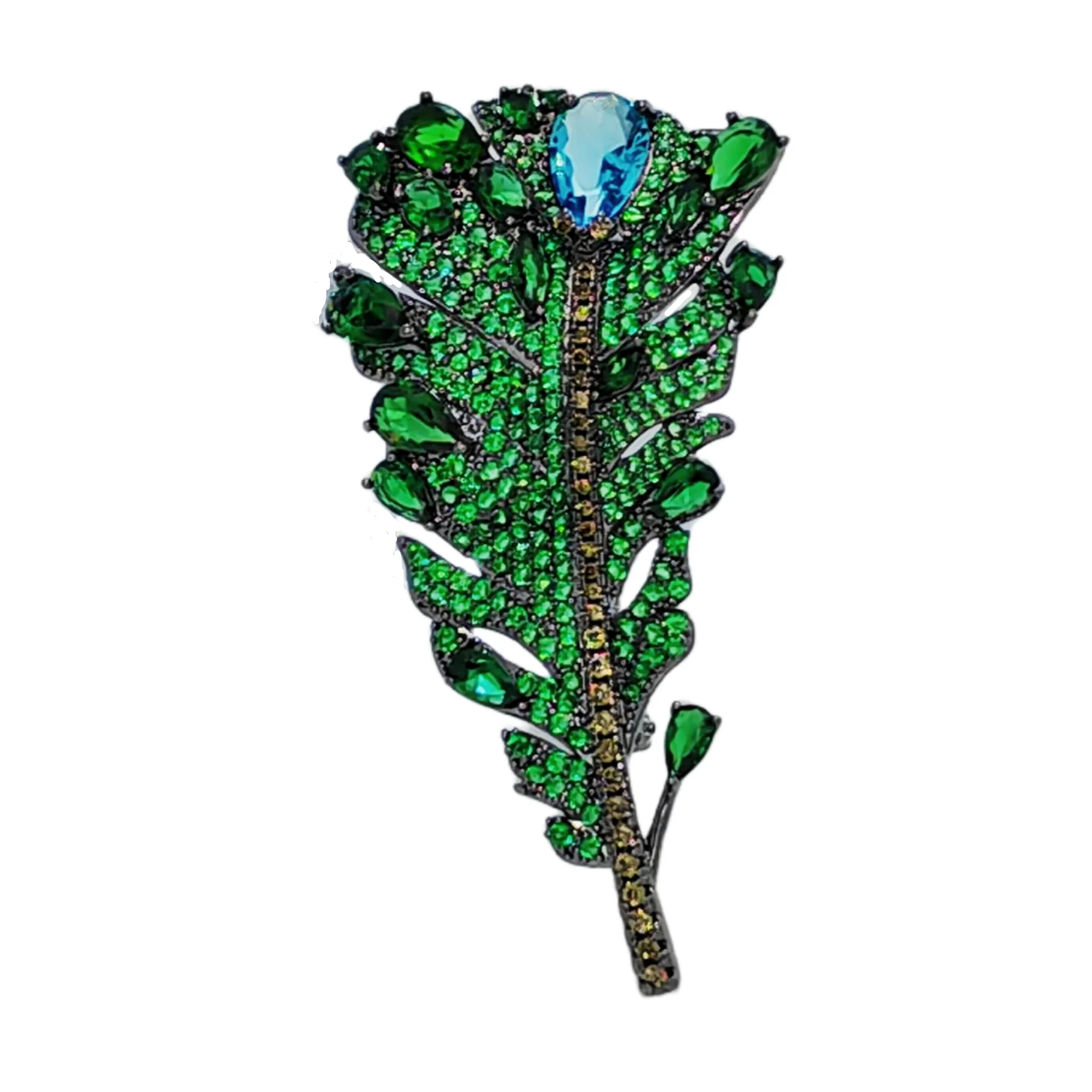 Art Jewelry Vintage Pear Stone Accent Green Feather Brooches and Pins Women Prom Pageant Bridesmaid Parties Gala Party Accessory
Art Jewelry Vintage Pear Stone Accent Green Feather Brooches and Pins Women Prom Pageant Bridesmaid Parties Gala Party Accessory