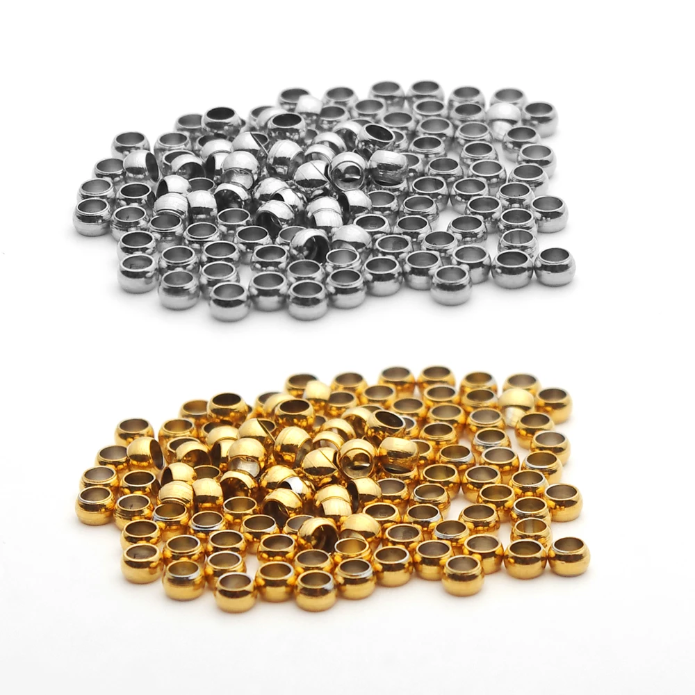 100-200Pcs 1.5 2 2.5 3mm Stainless Steel Ball Stopper Crimp End Beads Positioning Spacer Beads for DIY Jewelry Making Bracelets
100-200Pcs 1.5 2 2.5 3mm Stainless Steel Ball Stopper Crimp End Beads Positioning Spacer Beads for DIY Jewelry Making Bracelets