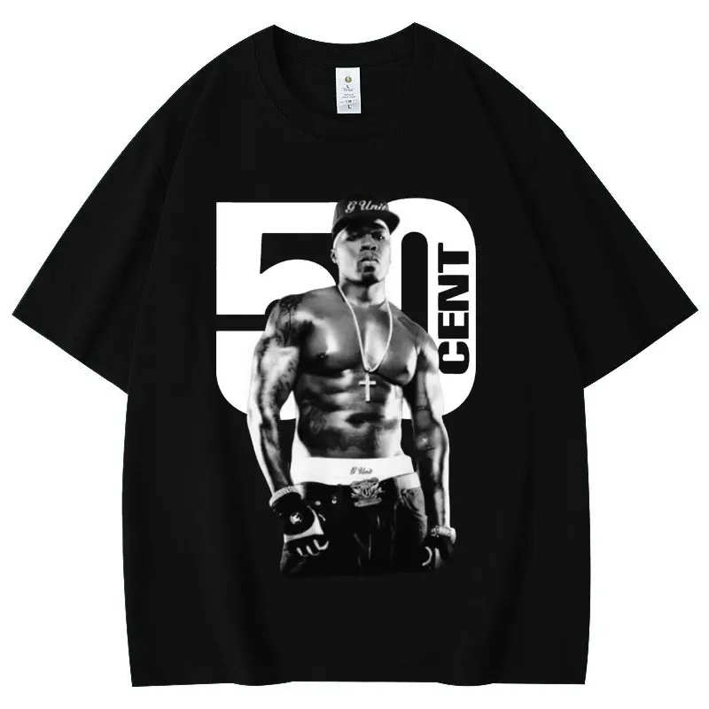 Hot Rapper 50 Cent Graphic T Shirts Men Women Clothing Harajuku Hip Hop T-shirt Fashion Vintage Short Sleeve T-shirts Streetwear
Hot Rapper 50 Cent Graphic T Shirts Men Women Clothing Harajuku Hip Hop T-shirt Fashion Vintage Short Sleeve T-shirts Streetwear