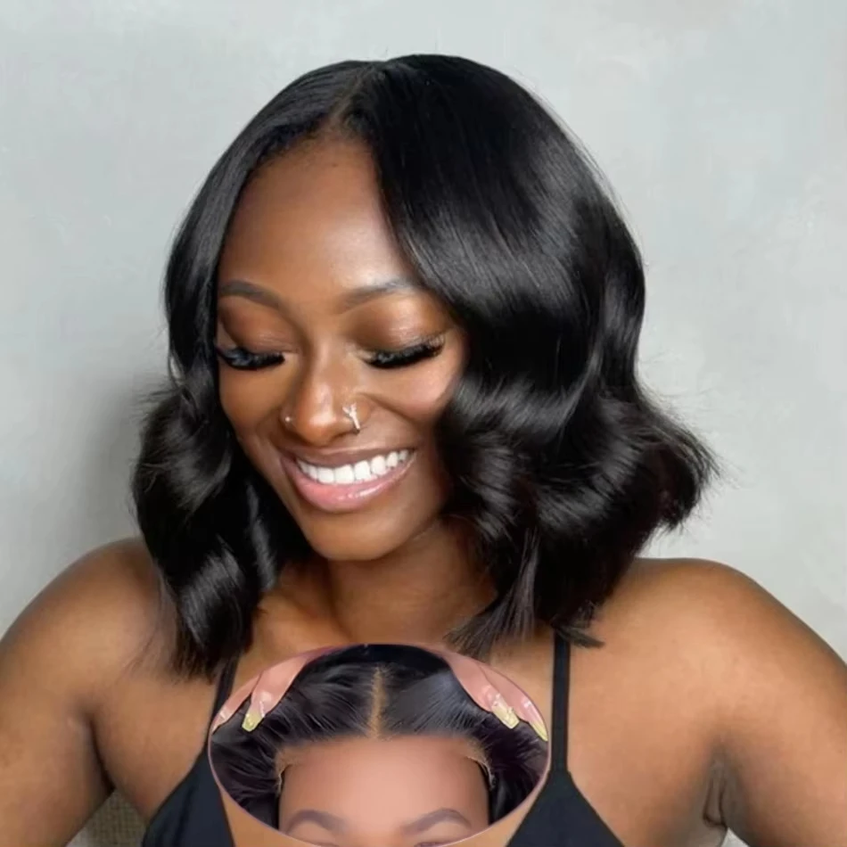 Glueless Short Bob 5X5 Body Wave Wig Human Hair Ready To Wear 4X4 Brazilian Pre Cut 10 12 Inch Closure Pre Plucked Wig For Women
Glueless Short Bob 5X5 Body Wave Wig Human Hair Ready To Wear 4X4 Brazilian Pre Cut 10 12 Inch Closure Pre Plucked Wig For Women