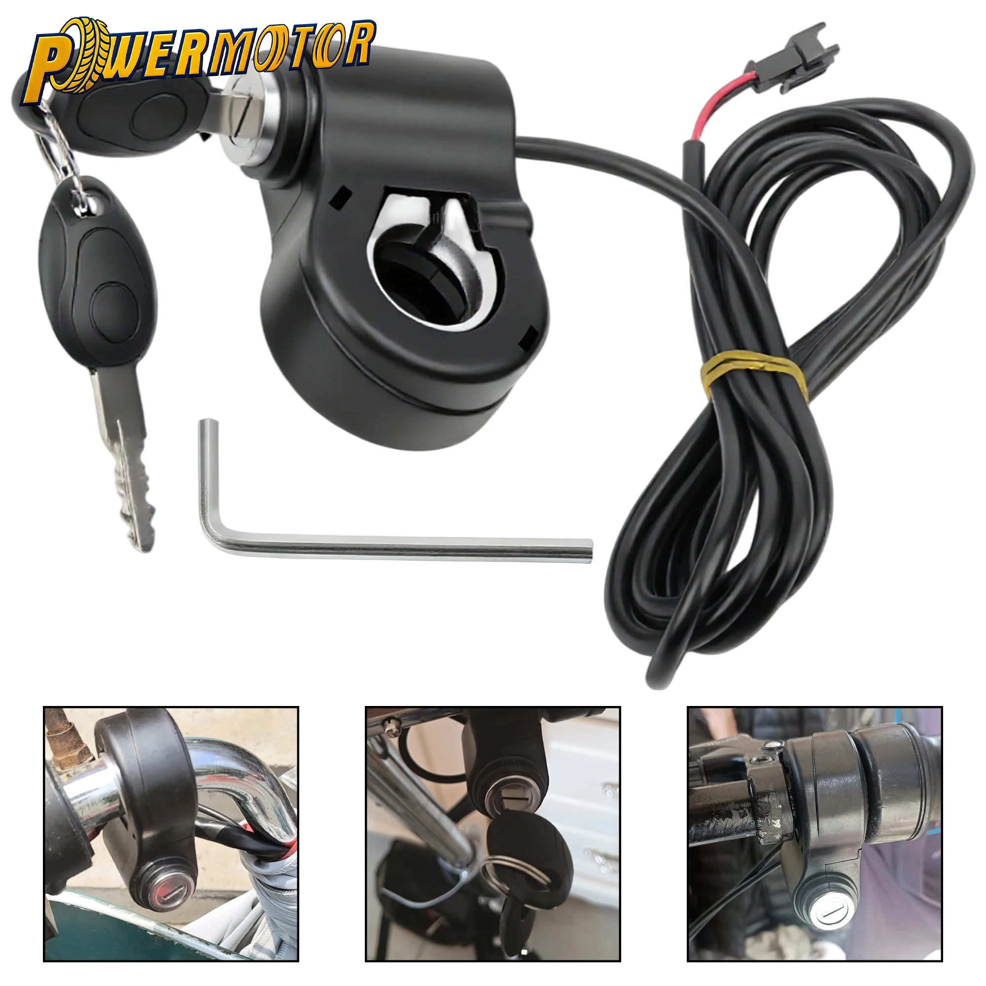 Electric Scooter 12V 24V 36V 48V Thumb Lock Kit For 22mm Handlebar Switch Electric Skateboard Moped Start Switch with Key
Electric Scooter 12V 24V 36V 48V Thumb Lock Kit For 22mm Handlebar Switch Electric Skateboard Moped Start Switch with Key