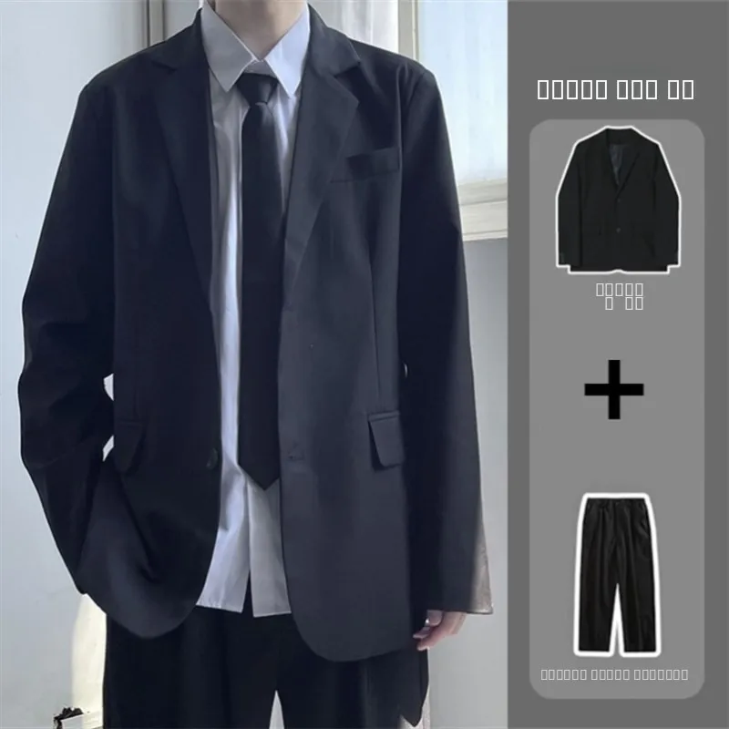 Casual Mens aduation Suit Set High School Student Faionable DK Bla Lapel Long Sve Tee Button Single Slit Regular T...
Casual Mens aduation Suit Set High School Student Faionable DK Bla Lapel Long Sve Tee Button Single Slit Regular T...