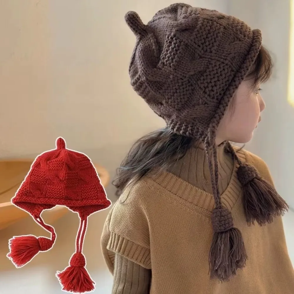 Fashion Windproof Knitted Wool Hat Tassel Lace-Up Design Pullover Hat Warm Headgear Winter
Fashion Windproof Knitted Wool Hat Tassel Lace-Up Design Pullover Hat Warm Headgear Winter