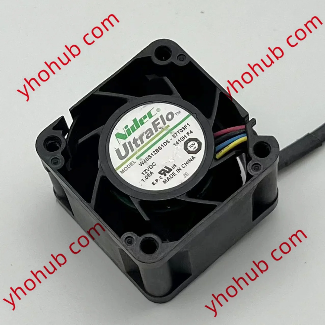 TNidec W40S12BS1D5-57T03F1 DC 12 В 1,05 А 40x40x28 мм 4-проводной охлаждающий вентилятор для сервера
TNidec W40S12BS1D5-57T03F1 DC 12 В 1,05 А 40x40x28 мм 4-проводной охлаждающий вентилятор для сервера