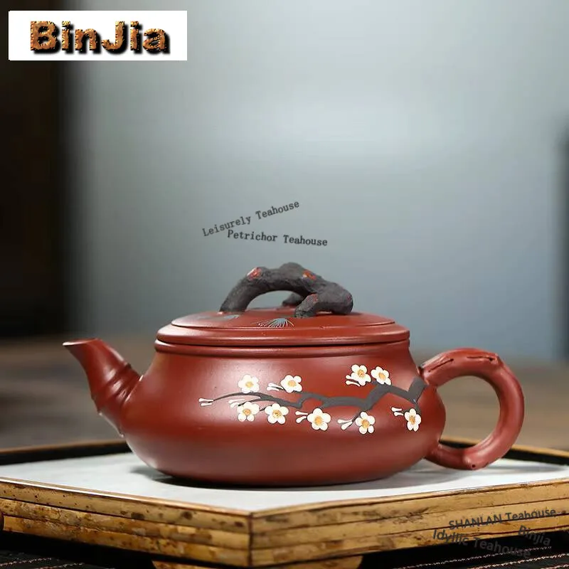 300ml Vintage Yixing Purple Clay Teapots Master Handmade Pine Plum Pot Raw Ore Dahongpao Mud Kettle Zisha Tea Set Tableware Gift
300ml Vintage Yixing Purple Clay Teapots Master Handmade Pine Plum Pot Raw Ore Dahongpao Mud Kettle Zisha Tea Set Tableware Gift