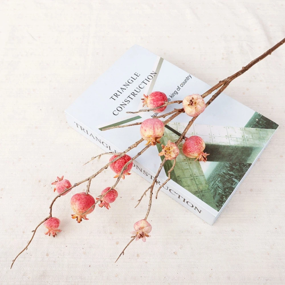 Faux Artificial Pomegranate Branches Bonsai Fake Flowers Plastic Foam Fruits Branches Handmade Elegant
Faux Artificial Pomegranate Branches Bonsai Fake Flowers Plastic Foam Fruits Branches Handmade Elegant