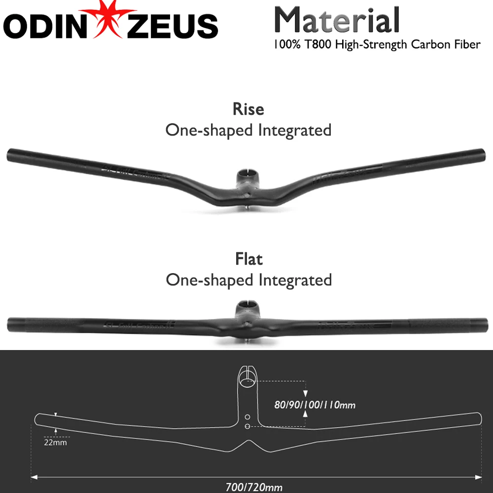 Matte Black Carbon Ultra-Light Superstrong Integrated Handlebar with Stem One-Shaped MTB Cycling Handlebars Accessories
Matte Black Carbon Ultra-Light Superstrong Integrated Handlebar with Stem One-Shaped MTB Cycling Handlebars Accessories