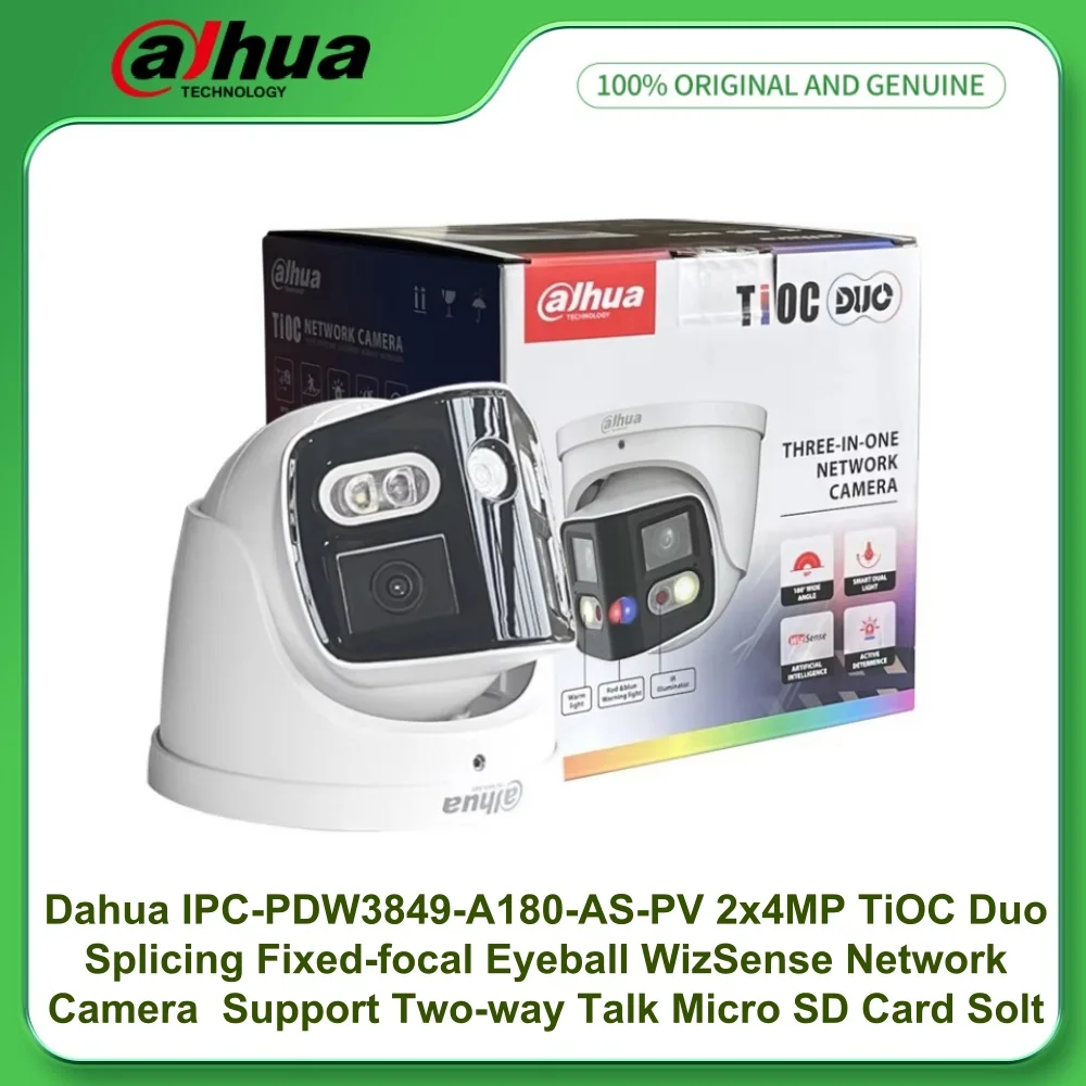 Dahua IPC-PDW3849-A180-AS-PV 2 x 4 МП TiOC Duo сращивание Сетевая камера WizSense с фиксированным фокусным расстоянием Двусторонняя связь SD-карта Solt
Dahua IPC-PDW3849-A180-AS-PV 2 x 4 МП TiOC Duo сращивание Сетевая камера WizSense с фиксированным фокусным расстоянием Двусторонняя связь SD-карта Solt