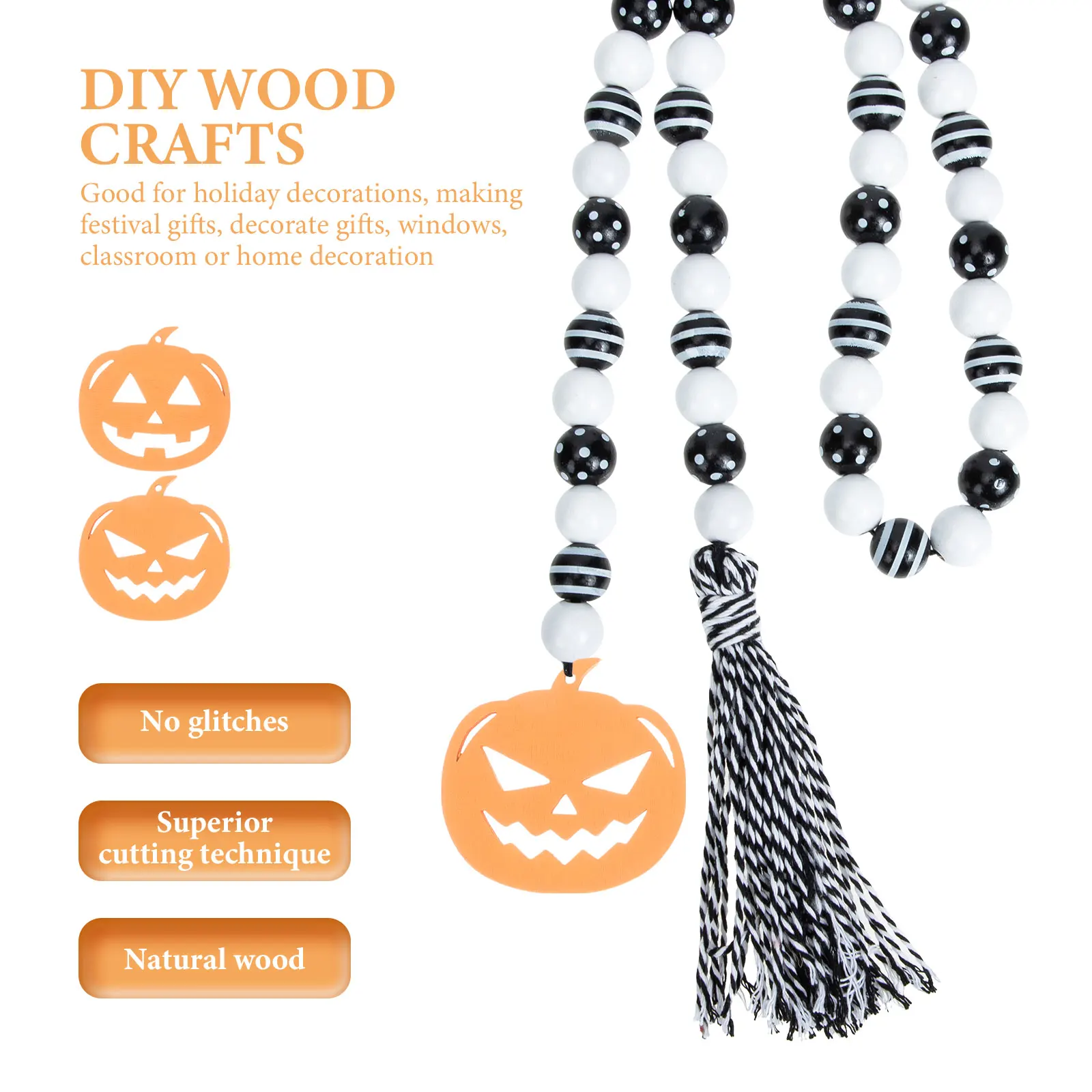 10Pcs Bright Color Pumpkin Wooden Slices Decor Festive Hanging Pendants for Halloween Decor
10Pcs Bright Color Pumpkin Wooden Slices Decor Festive Hanging Pendants for Halloween Decor
