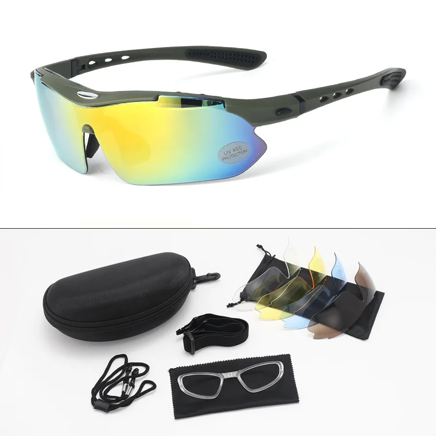 All-Weather HD Sports Sunglasses, 5 Interchangeable Lenses, Polarized & PC Lenses for Cycling, Fishing, Driving & Outdoor Sports
All-Weather HD Sports Sunglasses, 5 Interchangeable Lenses, Polarized & PC Lenses for Cycling, Fishing, Driving & Outdoor Sports
